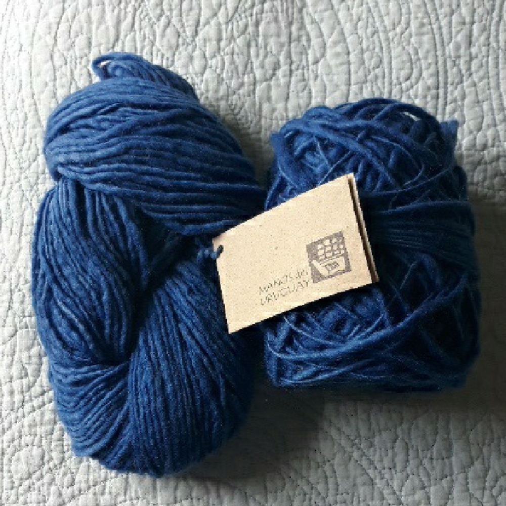 Manos Del Uruguay Blue 100% Wool Yarn Skeins